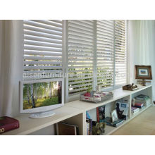 Neues Design Europa Innenraum weiß PVC-Plantage Fensterblende in zweifach &amp; gleitend